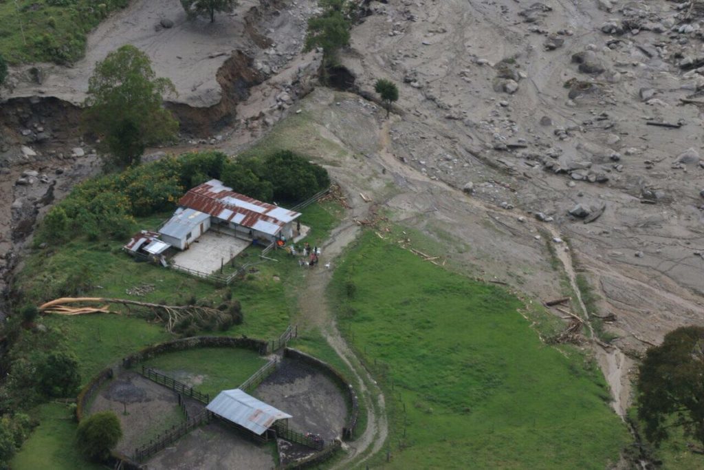 Aftermath of the floods in Rivera, Huila, Colombia, February 2017. 