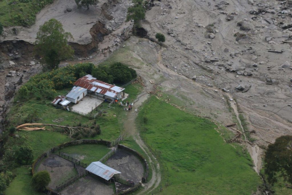 Click to enlarge Aftermath of the floods in Rivera, Huila, Colombia, February 2017.