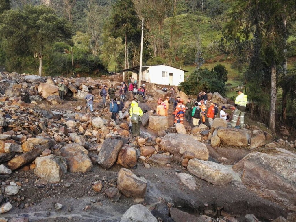 Aftermath of the floods in Cundinamarca, Colombia, February 2017. 