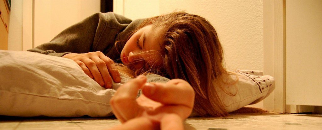 Click to enlarge Chronic fatigue sleeping woman tired
