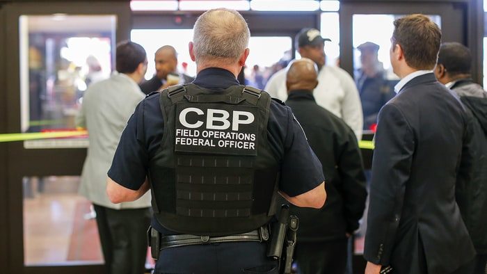 Click to enlarge CBP officer