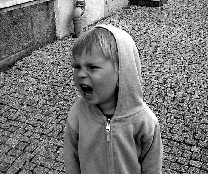 screaming boy