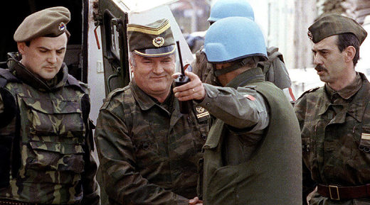 Bosnian Serb army commander General Ratko Mladic