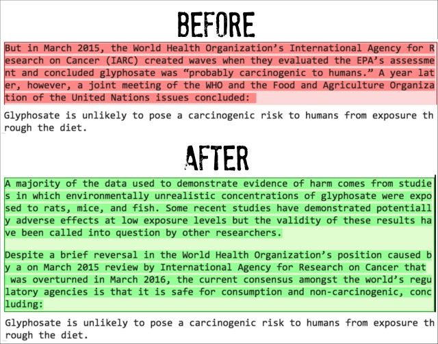 Click to enlarge snopes glyphosate Roundup Monsanto