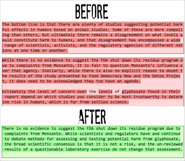 Click to enlarge snopes glyphoste Roundup Monsanto
