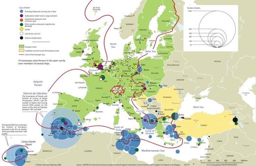 Deaths Europe immigrants