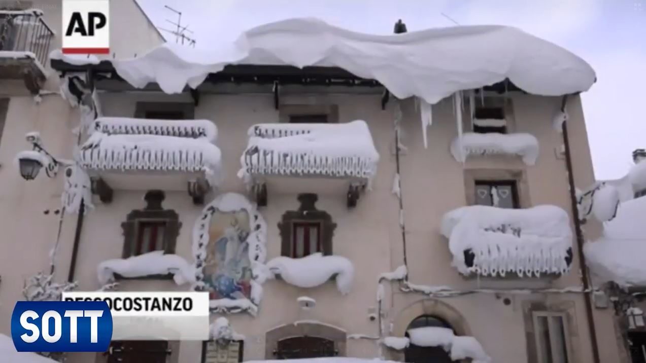 January 2017 Summary snow italy