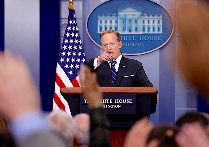 Click to enlarge Spicer press conference