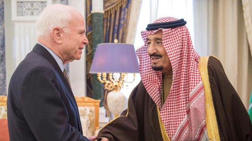 Click to enlarge McCain Riyadh Saudi King Salman