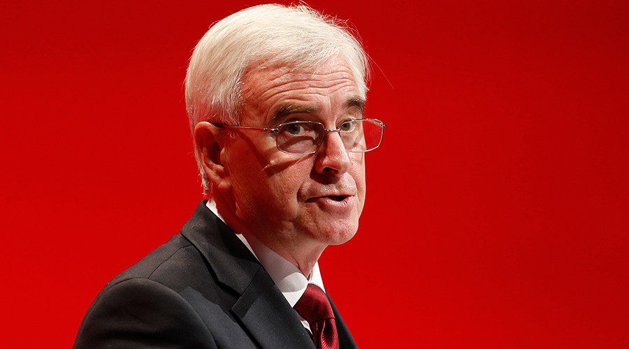 Click to enlarge Chancellor John McDonnell