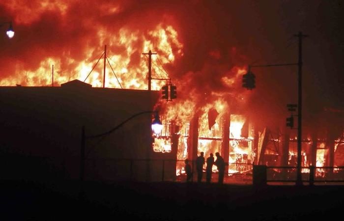 Click to enlarge Arson attack