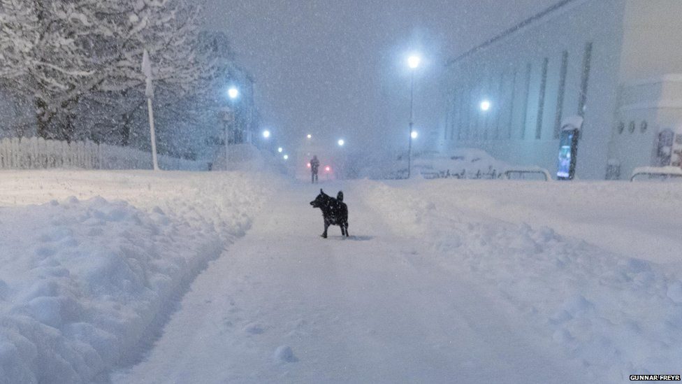 Click to enlarge Iceland snow