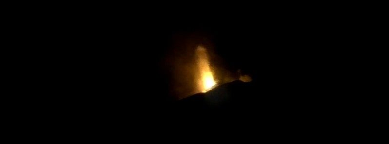 Click to enlarge Mount Etna erupting