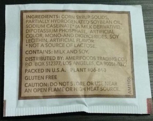coffee creamer ingredients