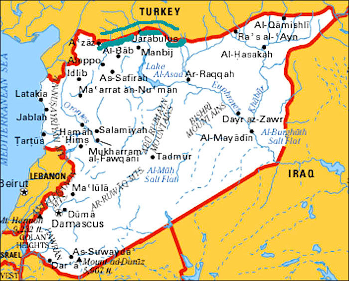 Map Syria