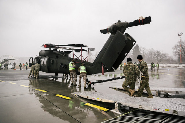US Air Force Black Hawk Helicopter Latvia