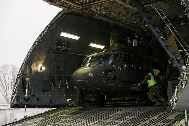 US Air Force Black Hawk Helicopter Latvia