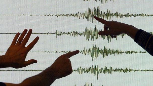 Click to enlarge The US Geological Survey put the magnitude at 5.6 and said the quake was very shallow at around 10 kilometres (six miles) deep