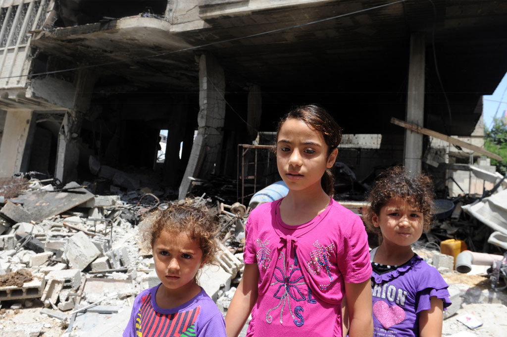 Click to enlarge Gaza schoolchildren Palestine Israel