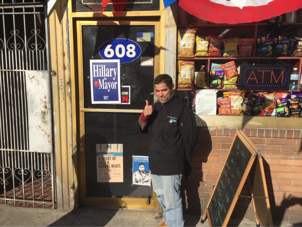 hillary mayor nyc sign