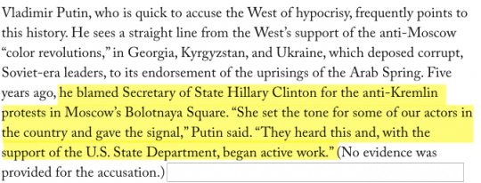 New Yorker article quote