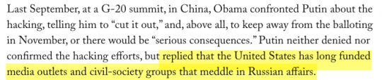 The New Yorker article quote