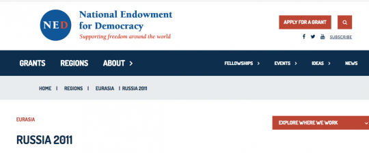National Endowment For Democracy Russia