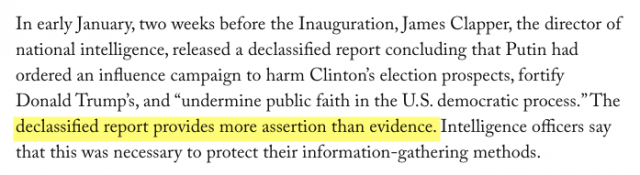The New Yorker article quote