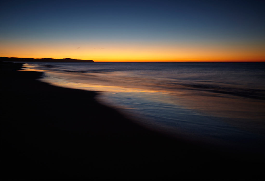 Beach at sundown