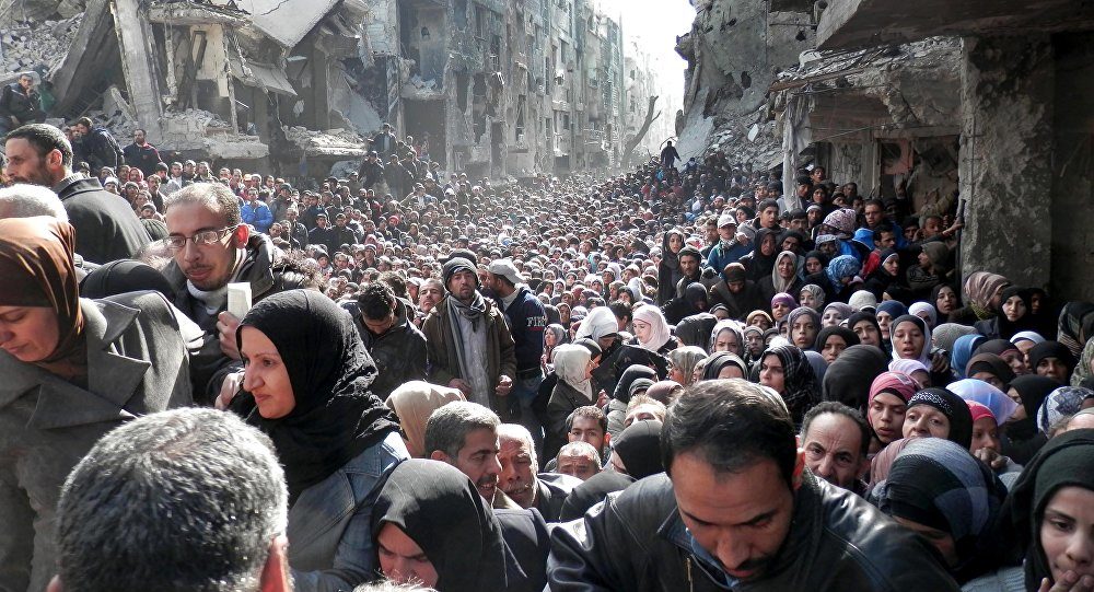 refugees in Damascus