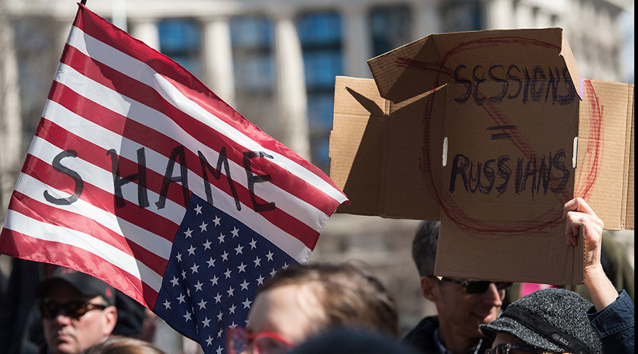 sessions protest russia mccarthyism