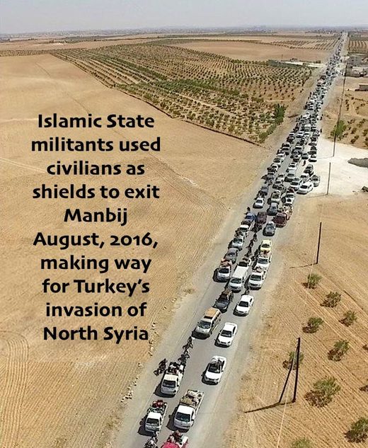 ISIS evac Manbij