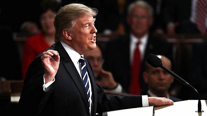 Trump at congressional speech