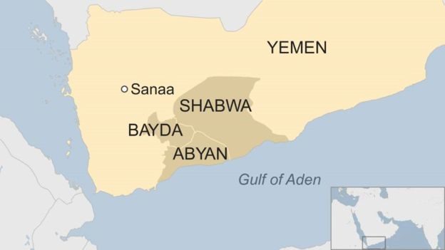 map of Yemen