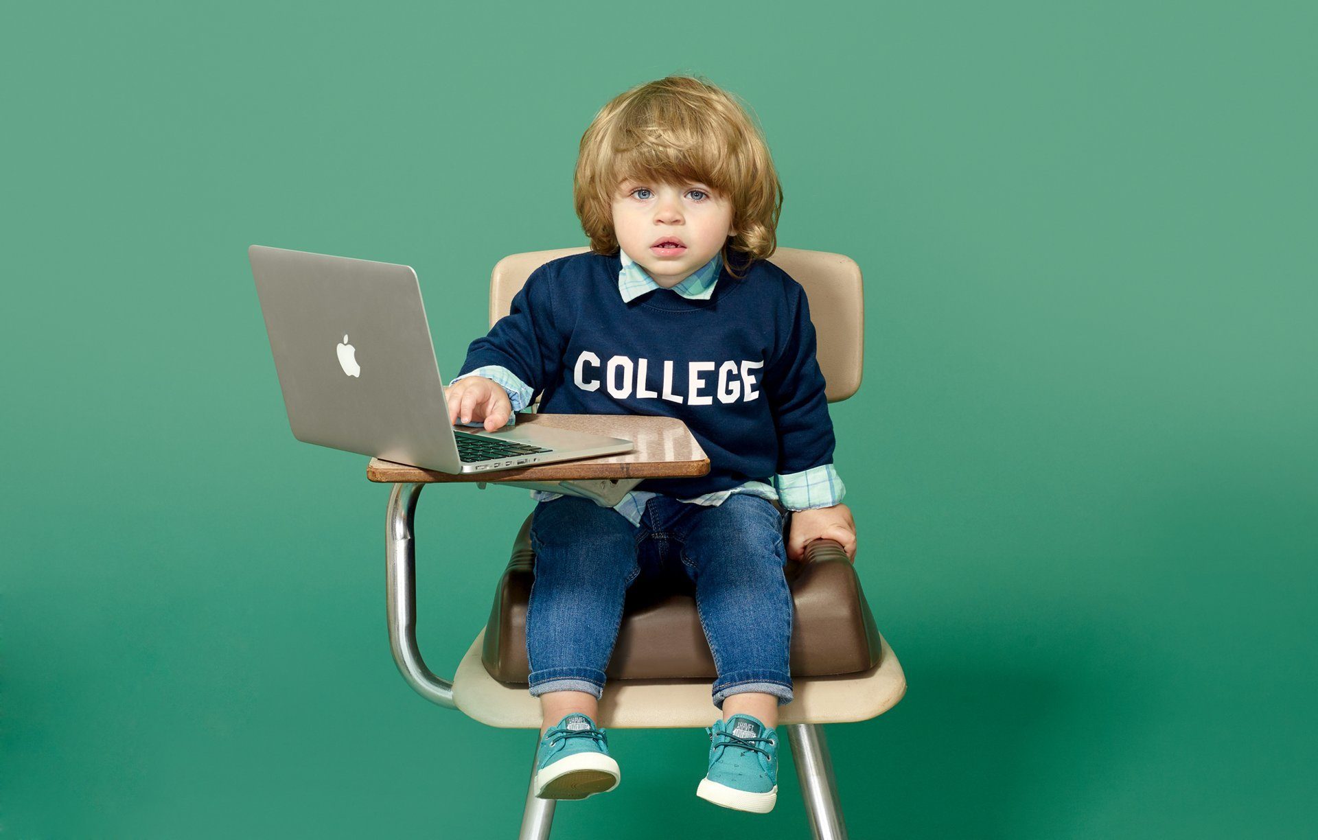 Click to enlarge Child at college