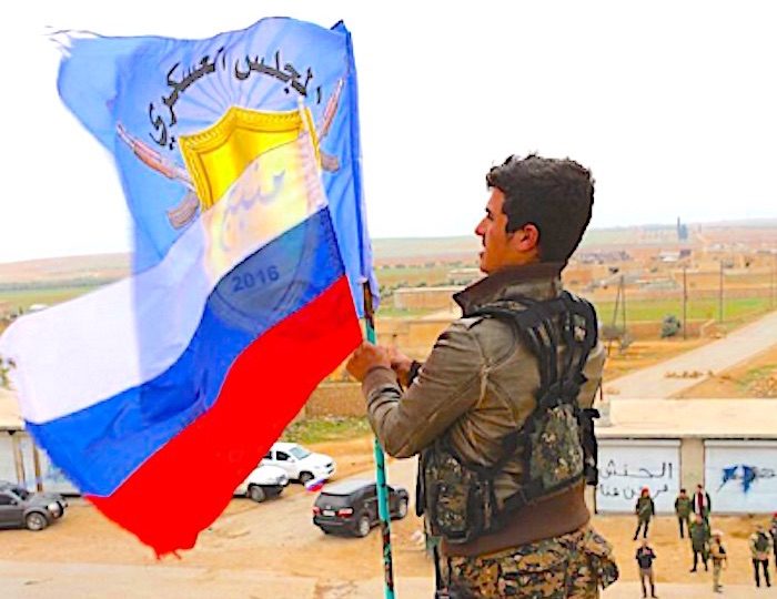 Russia kurds flags