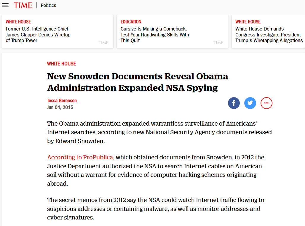 Click to enlarge obama nsa spying headline screenshot