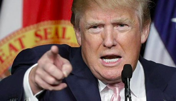 Trump pointing