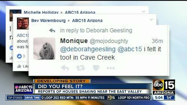 earthquake in phoenix