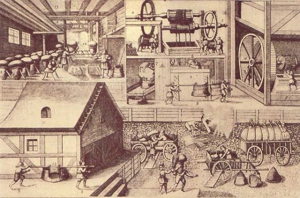 Click to enlarge Salt production