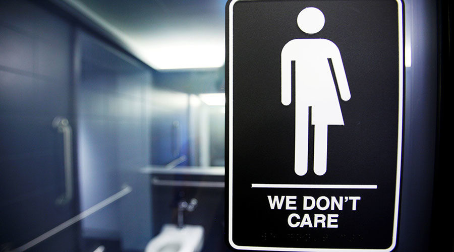 Click to enlarge transgender gender neutral bathroom sign