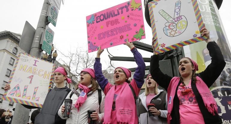 Click to enlarge protesters