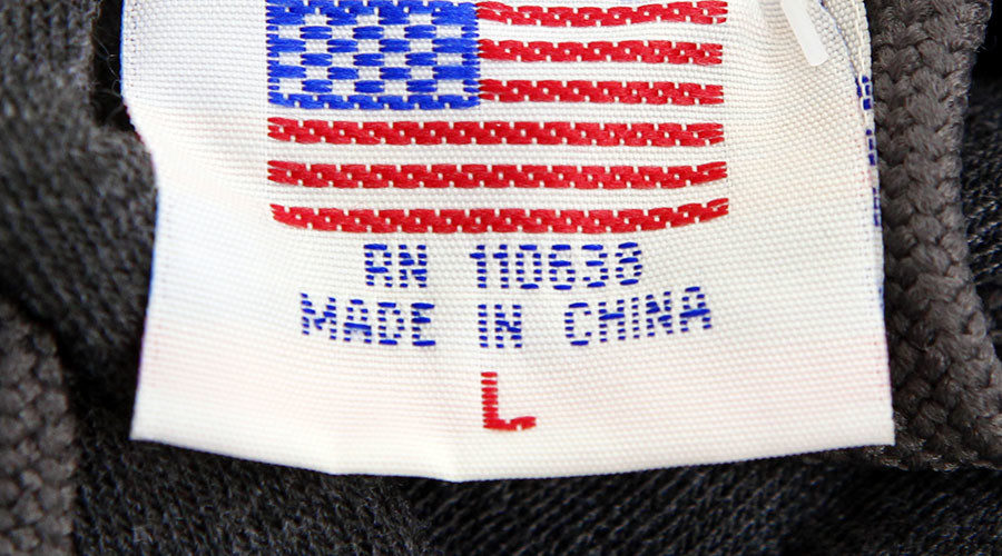 Click to enlarge Made in China tag