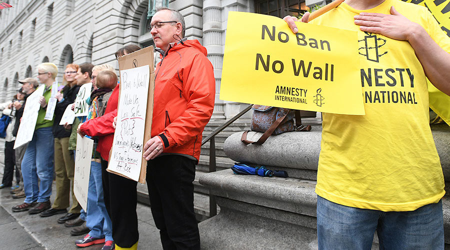 travel ban protest