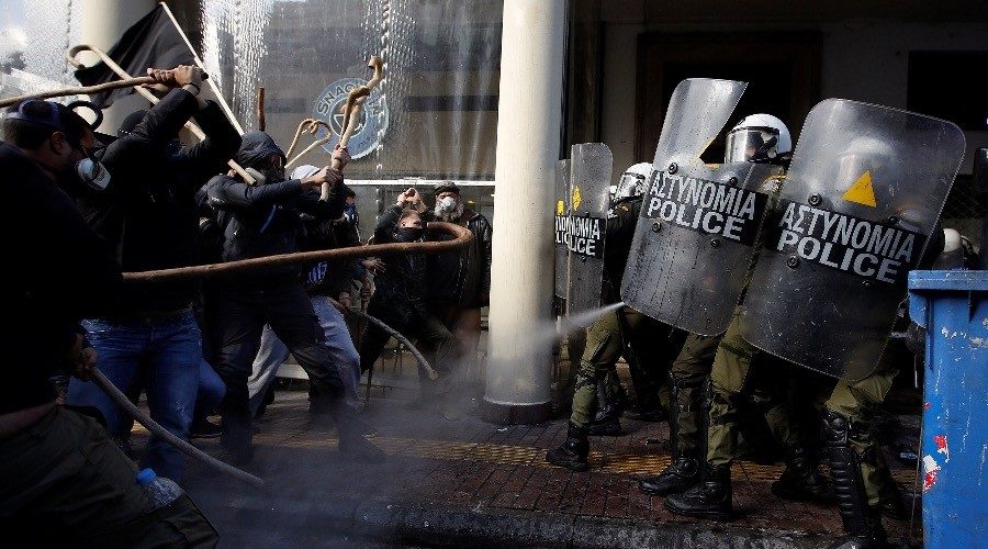farmers protest greece