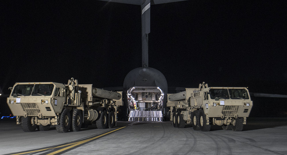 Korean trucks carrying US missile launchers