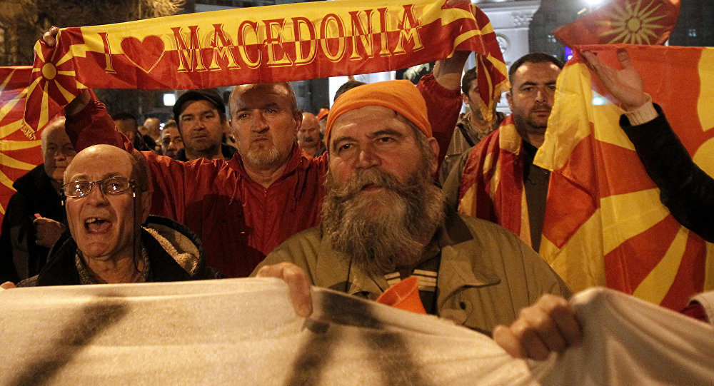 Macedonia protesters