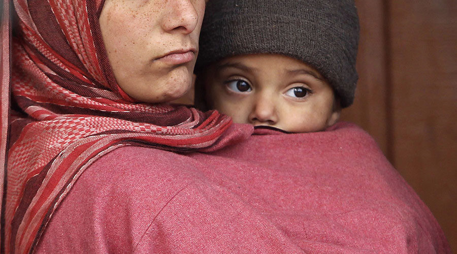 Indian mother and child