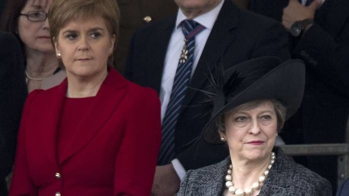 Scotland's First Minister Nicola Sturgeon (left) and Prime Minister Theresa May