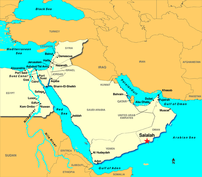 Click to enlarge salalah port
